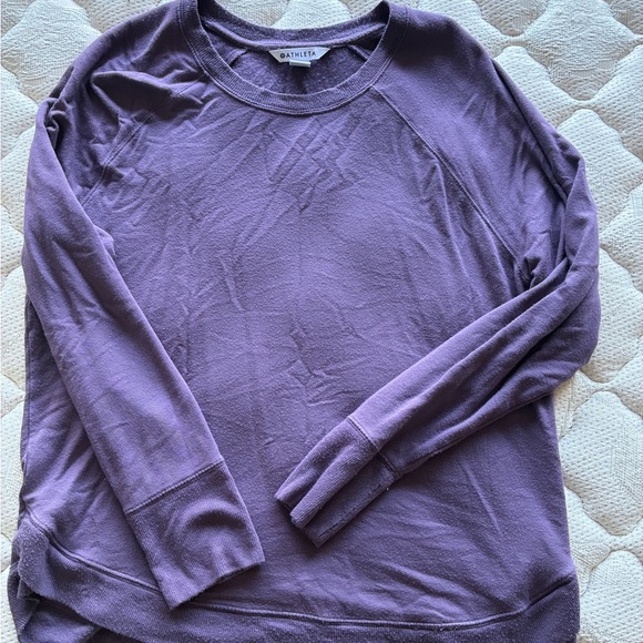 Athleta Lavender pullover Top - Picture 2 of 2